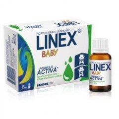 Linex Baby picaturi orale, suspensie, 8ml, Sandoz
